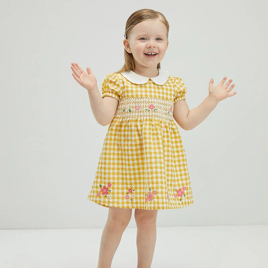 Aubree Gingham Dress