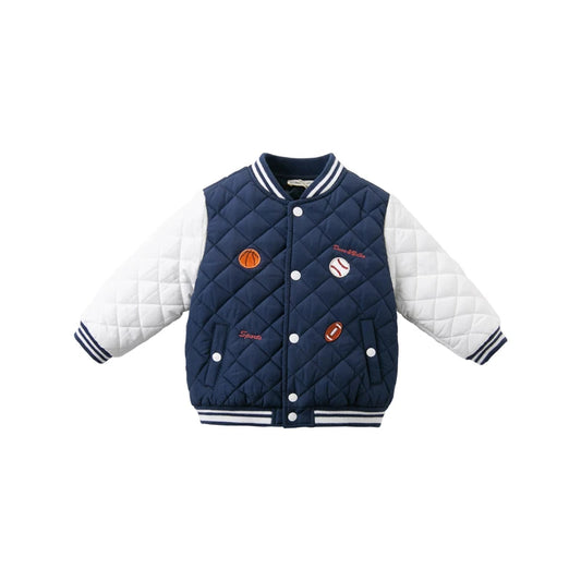 Quilted Varsity Puffer