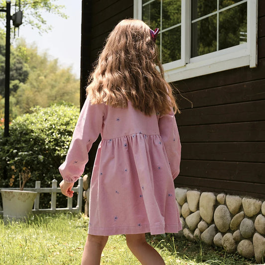 Beau Floral Corduroy Dress